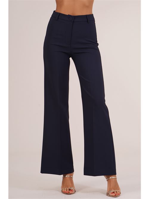 Pantalone in cady elastico GM by Gai Mattiolo | GM4135BLU